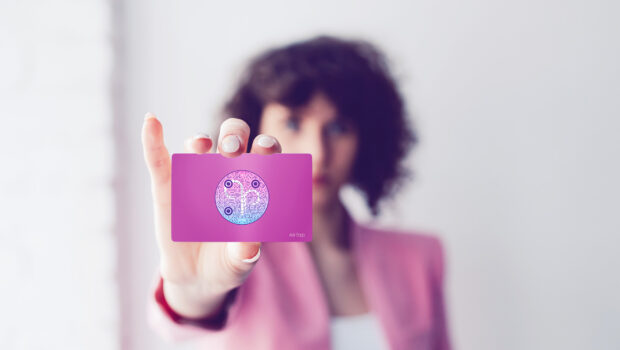 AirTap Digital Card-Pink